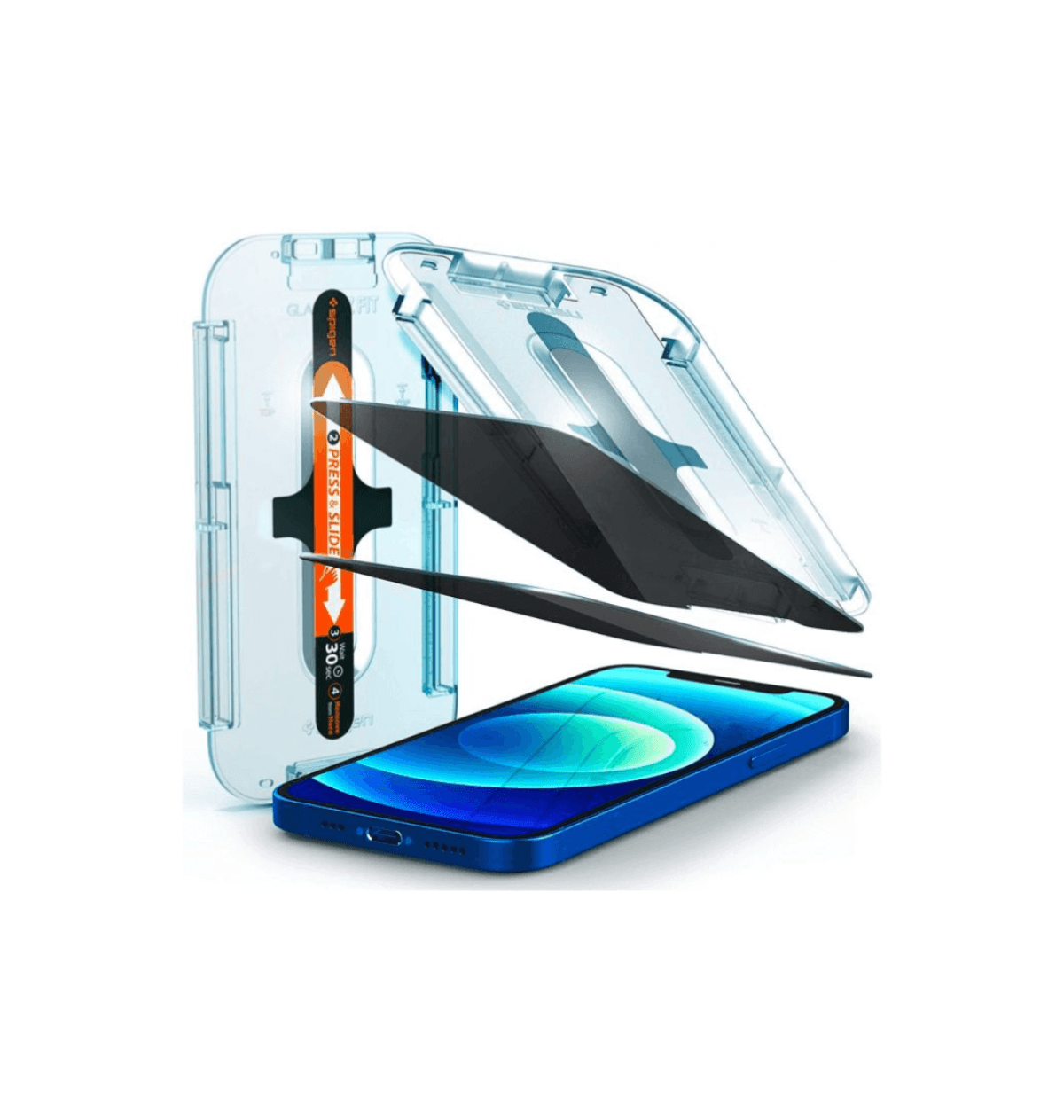 Spigen Glas tR EZ Fit Full Cover Screen Protector for iPhone 15 Series