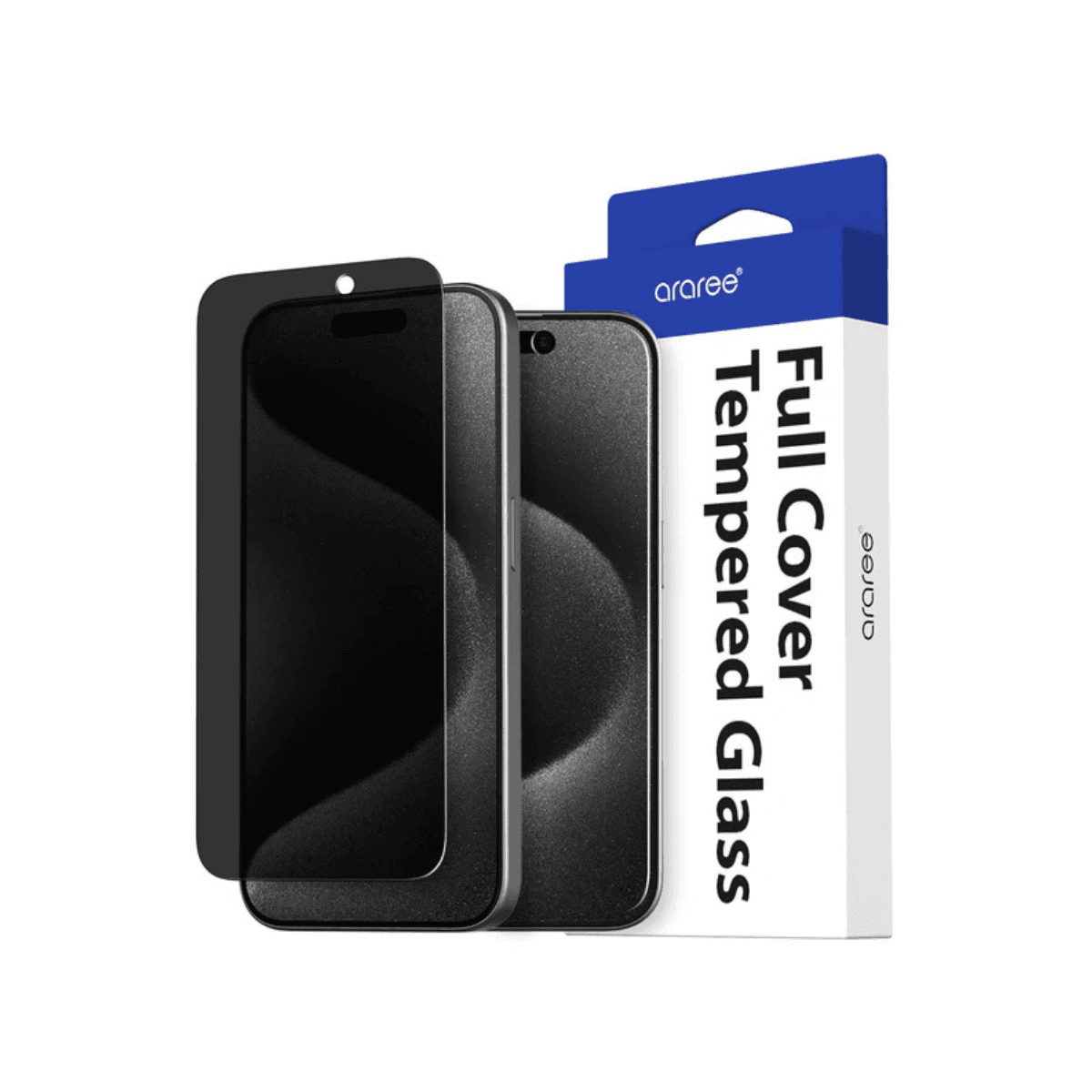 Araree Core Privacy Tempered Glass for iPhone 15 Pro and Pro Max